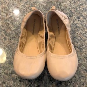 Tan Lucky Brand Leather flats size 12 Woman’s